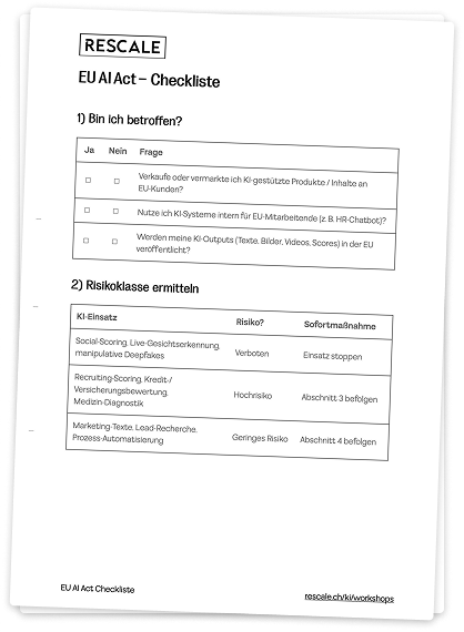Vorschau der EU-AI-Act-Checkliste